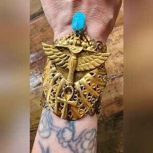Egyptian Goddess, Isis Cuff Bracelet